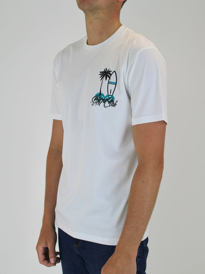 White Teal Surf Club T-Shirt