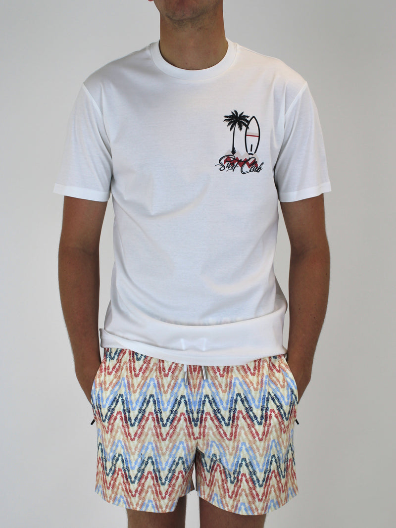 White Pastel Surf Club T-Shirt