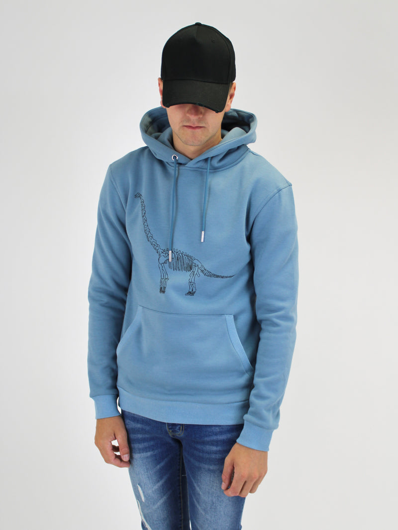 Teal Dino Hoodie