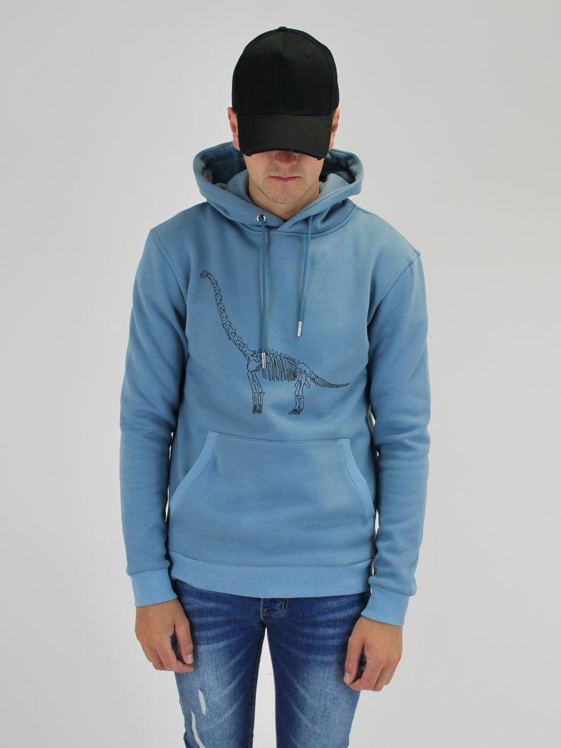 Teal Dino Hoodie