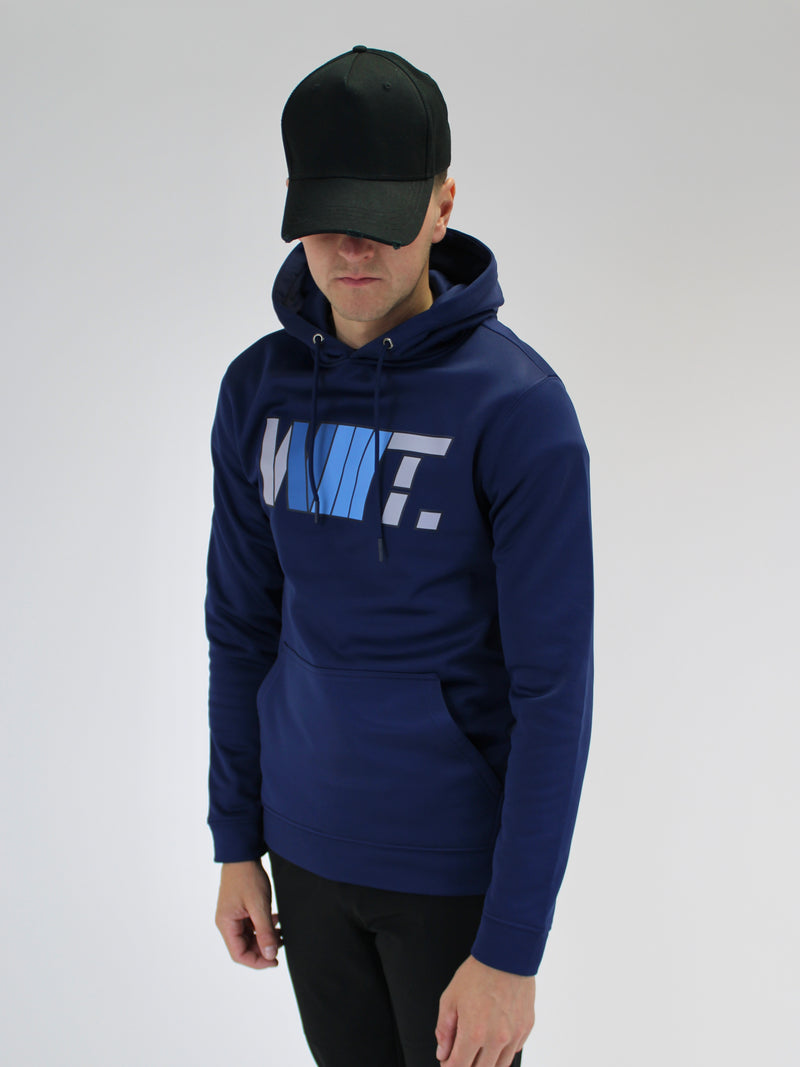 Navy V8 WHT Hoodie