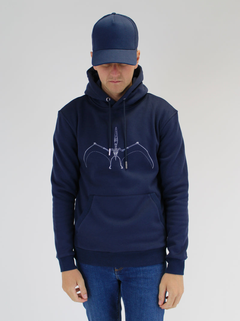 Navy Dino Hoodie