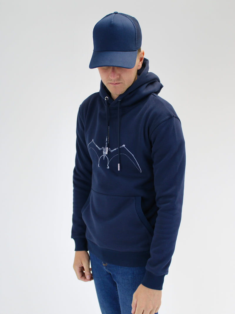 Navy Dino Hoodie