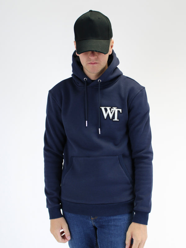 Navy WT Block Hoodie