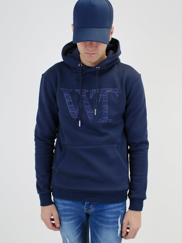 Navy WT Logo Hoodie