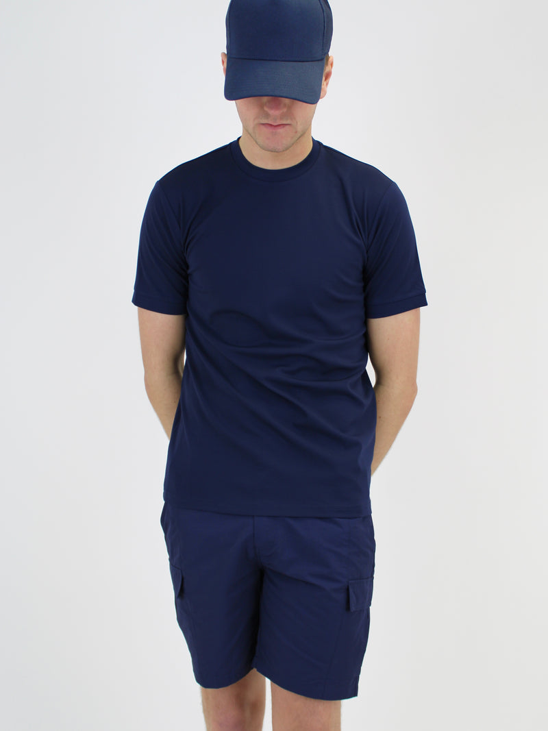 215 Navy Plain Lightweight Premium T-Shirt