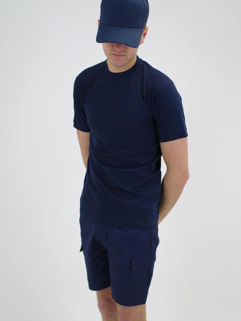 215 Navy Plain Lightweight Premium T-Shirt