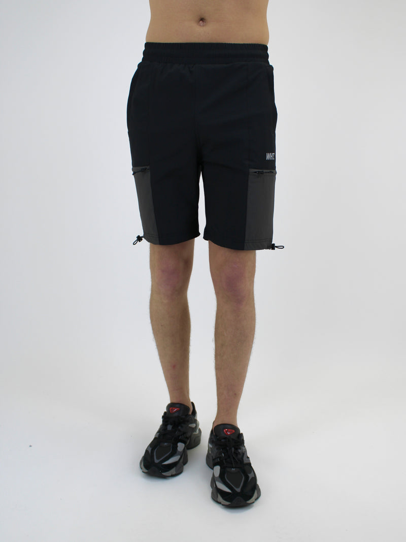 Kids Black / Grey Utility Shorts