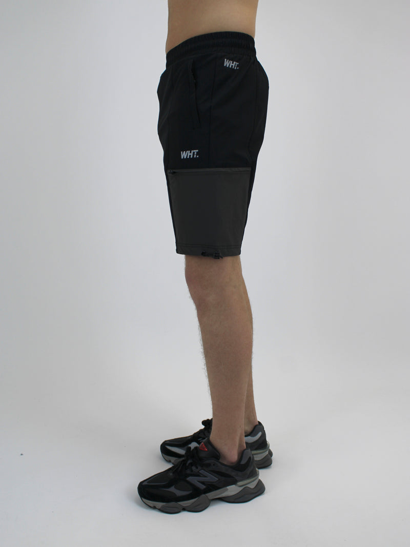 Black / Grey Utility Shorts