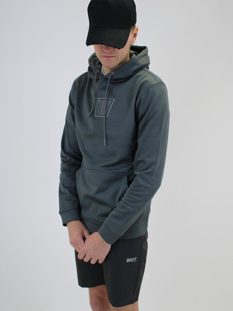 Grey / Green V8 WHT Hoodie