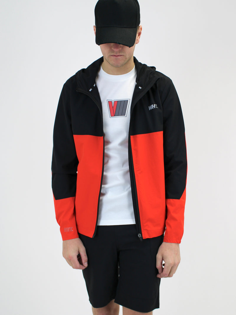 Kids Black / Orange V8 Windbreaker