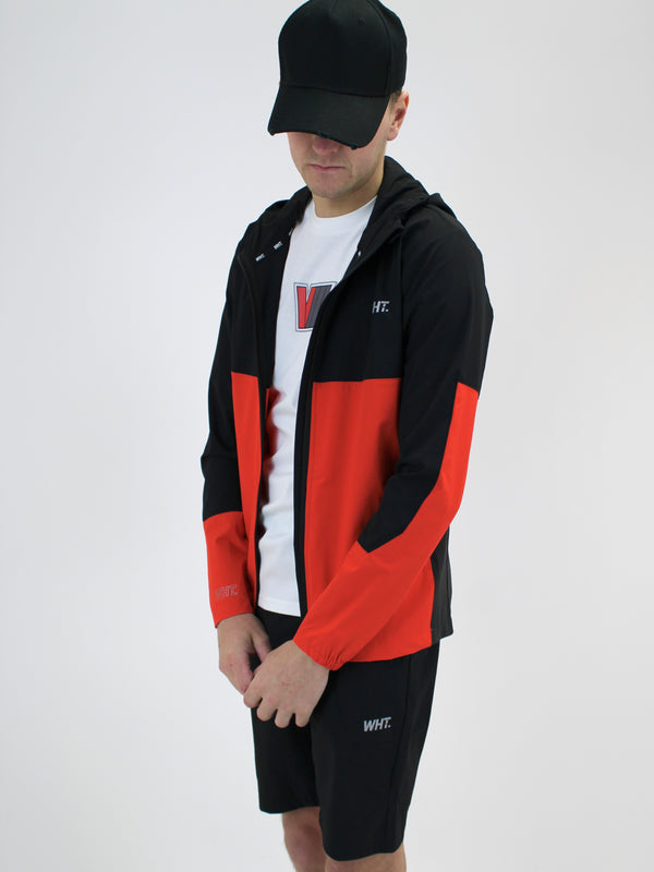 Black / Orange V8 Windbreaker