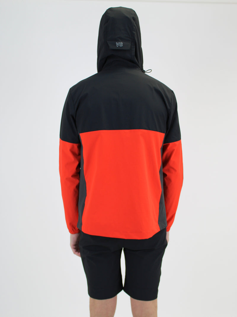 Kids Black / Orange V8 Windbreaker