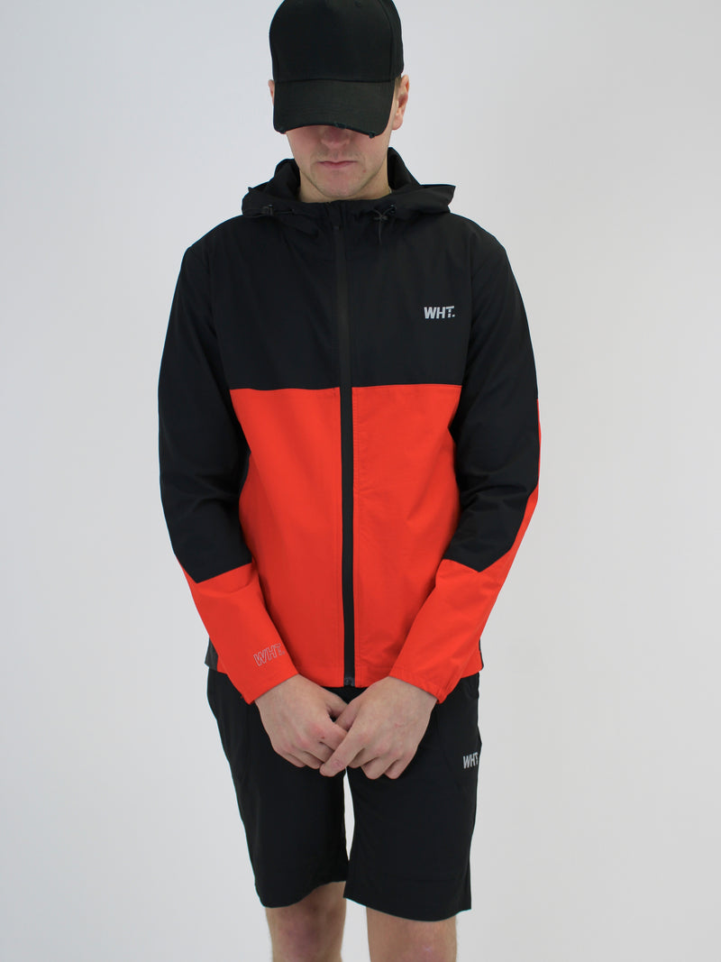 Kids Black / Orange V8 Windbreaker