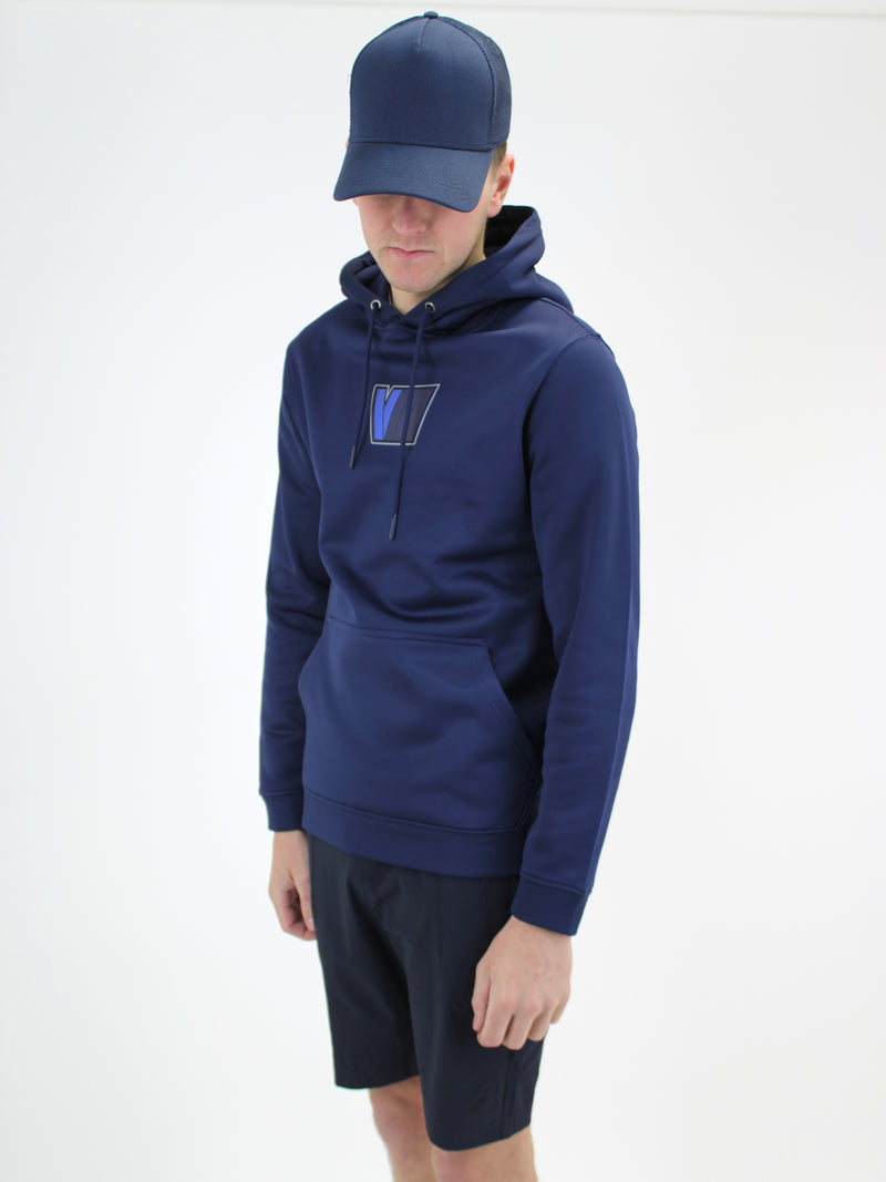 Navy / Royal Blue V8 WHT Hoodie