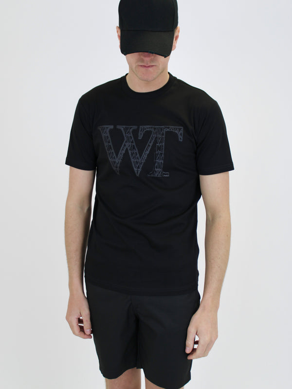 Kids Black WT Logo T-Shirt