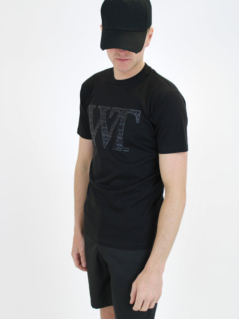 Kids Black WT Logo T-Shirt