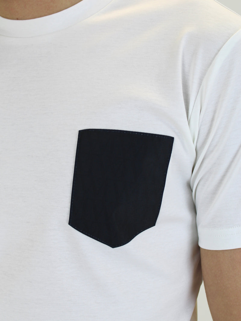 Kids White / Black WT Pocket T-Shirt