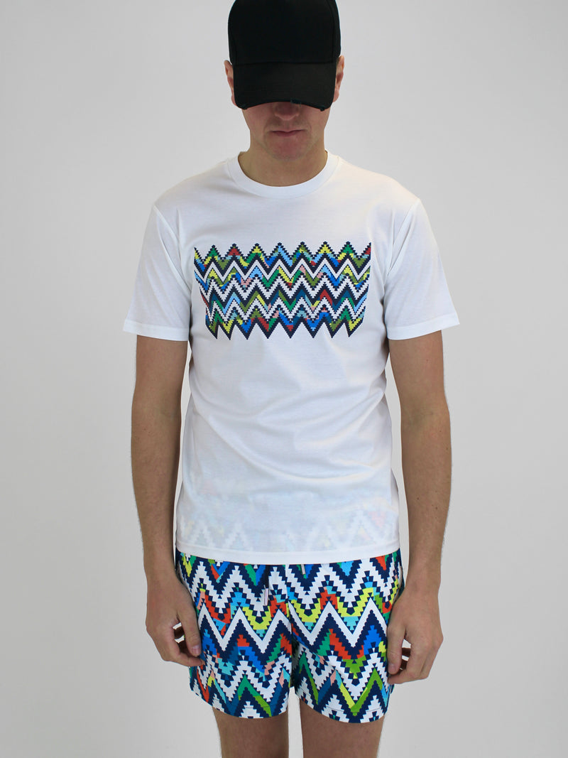 White Mosaic T-Shirt