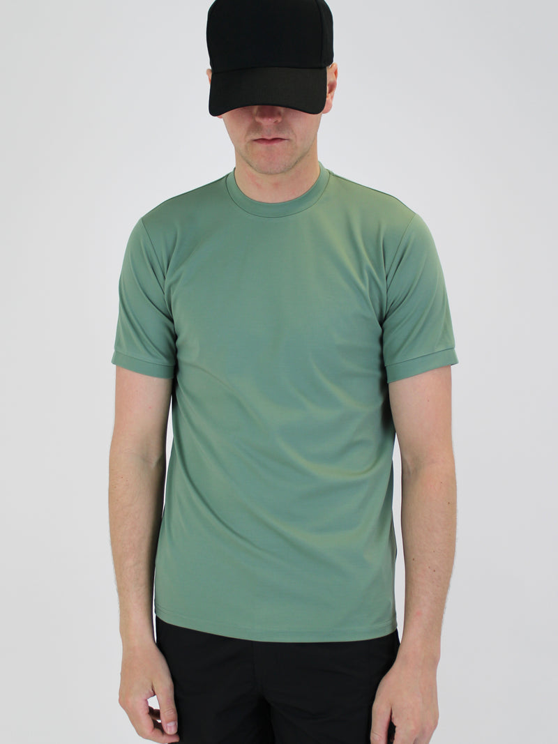 220 Khaki Plain Lightweight Premium T-Shirt