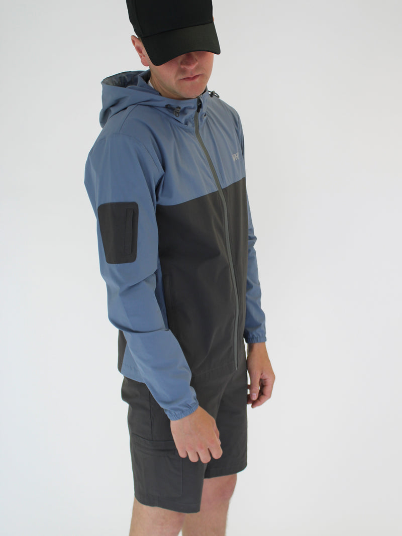 Kids Blue / Grey V9 Windbreaker