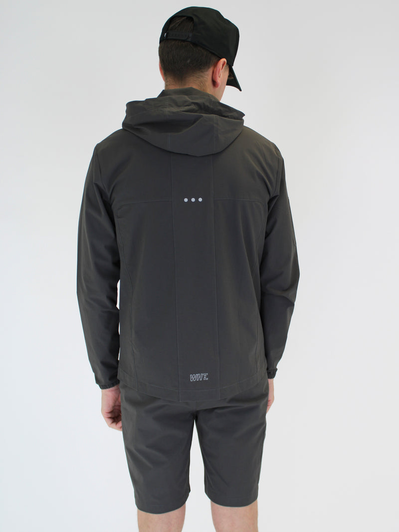 Grey V9 Windbreaker