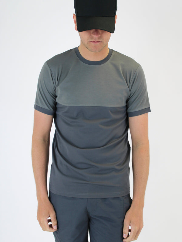 110 Grey Two Tone Lightweight T-Shirt