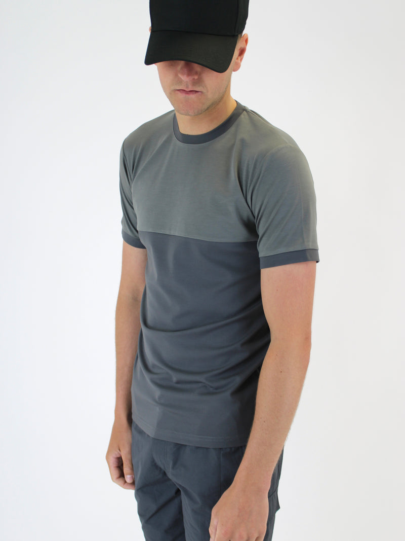 110 Grey Two Tone Lightweight T-Shirt