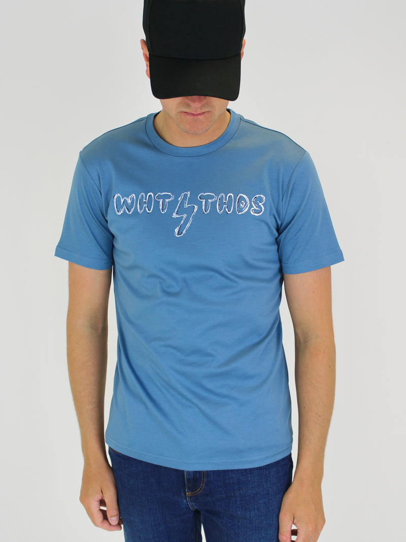 Petrol Blue Sketch Bolt T-Shirt