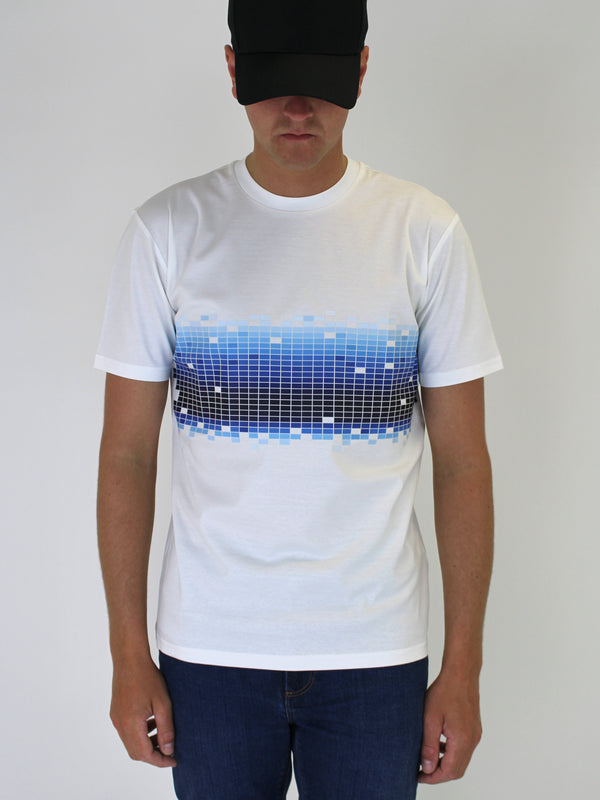 White / Blue Gradient T-Shirt