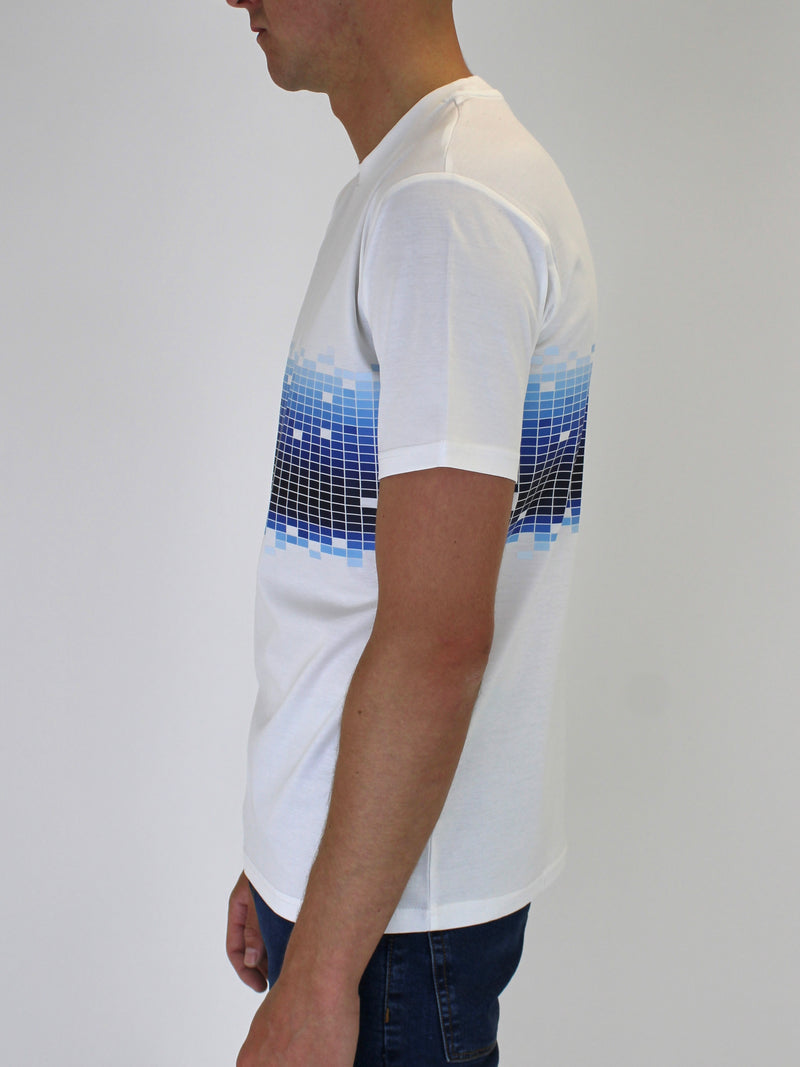 White / Blue Gradient T-Shirt