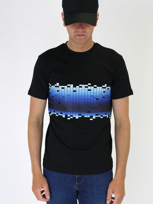 Kids Black / Blue Gradient T-Shirt