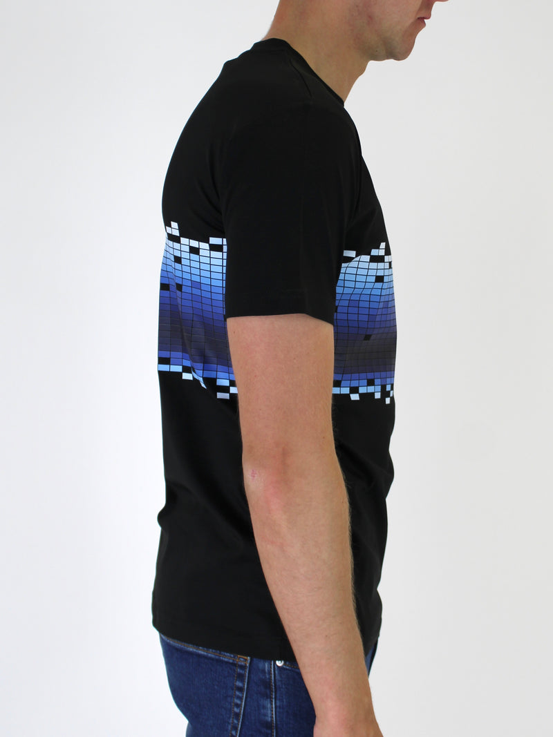 Kids Black / Blue Gradient T-Shirt