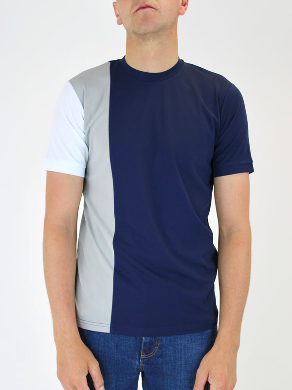 180 Navy / Stone / White Offset T-Shirt