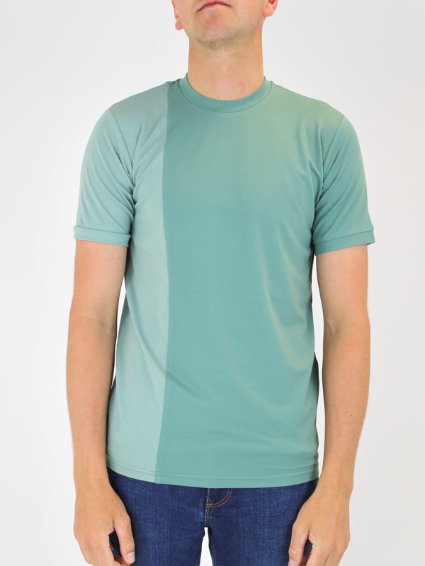 160 Light Teal / Sage Offset T-Shirt