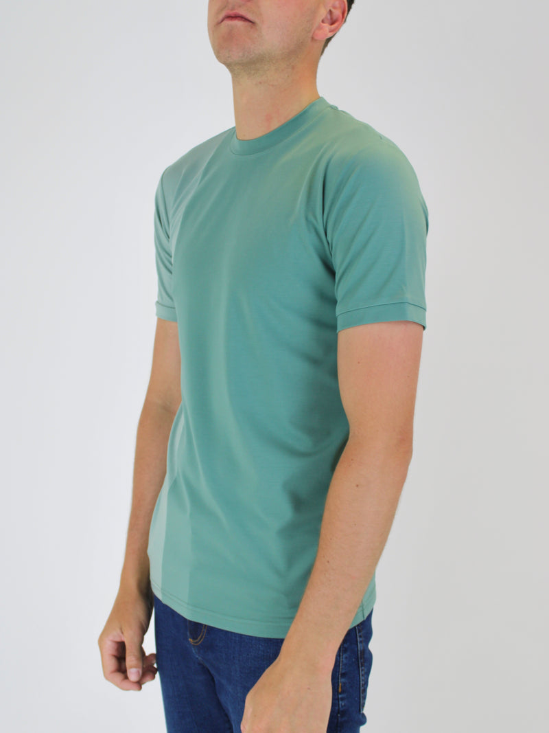 160 Light Teal / Sage Offset T-Shirt