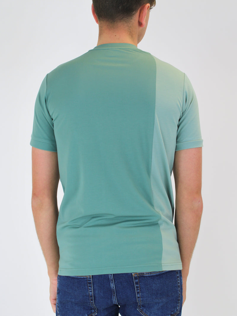 160 Light Teal / Sage Offset T-Shirt