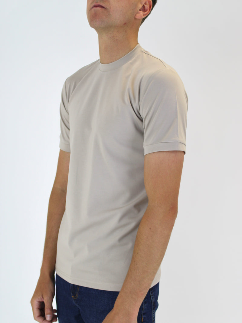 270 Cream Plain Lightweight T-Shirt