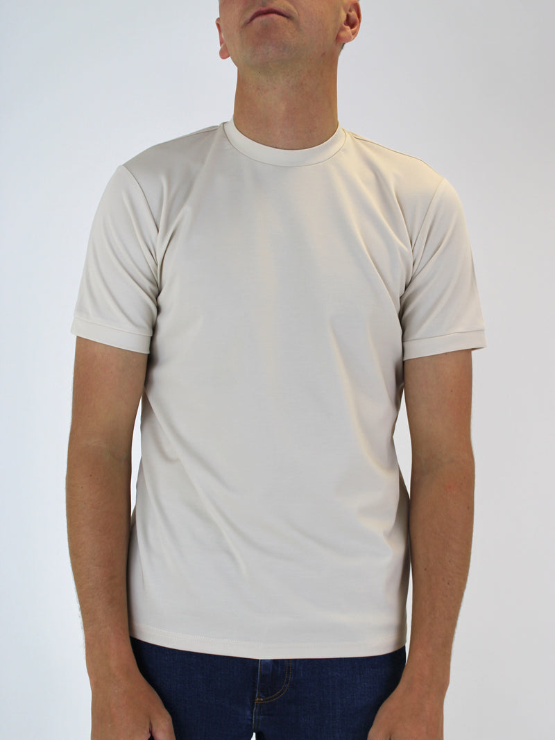 260 Beige Plain Lightweight T-Shirt