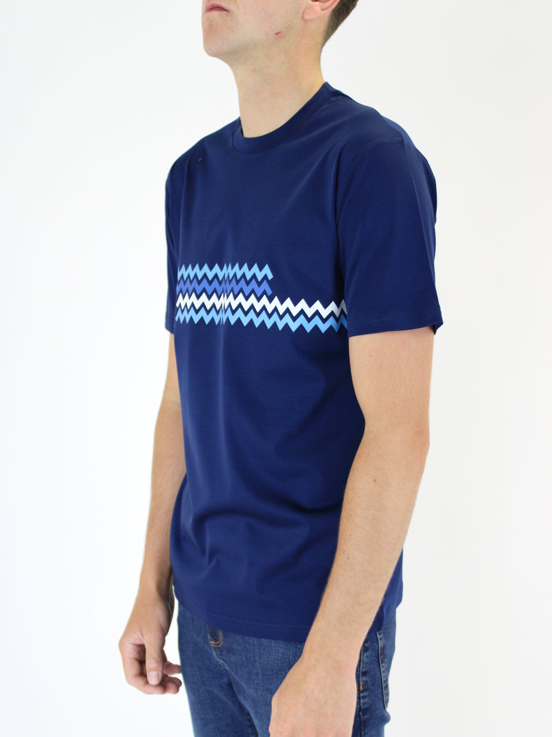 Navy / Blue ZigZag T-Shirt