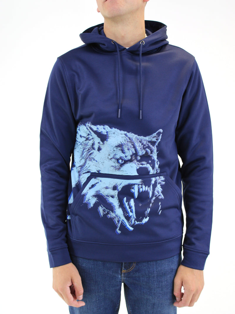 Navy Wolf Hoodie