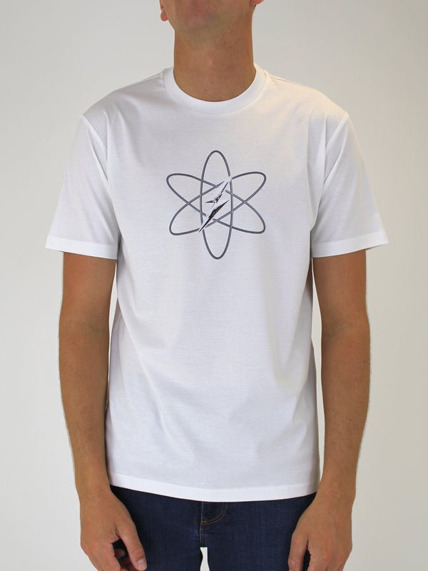 White Atom Bolt T-Shirt