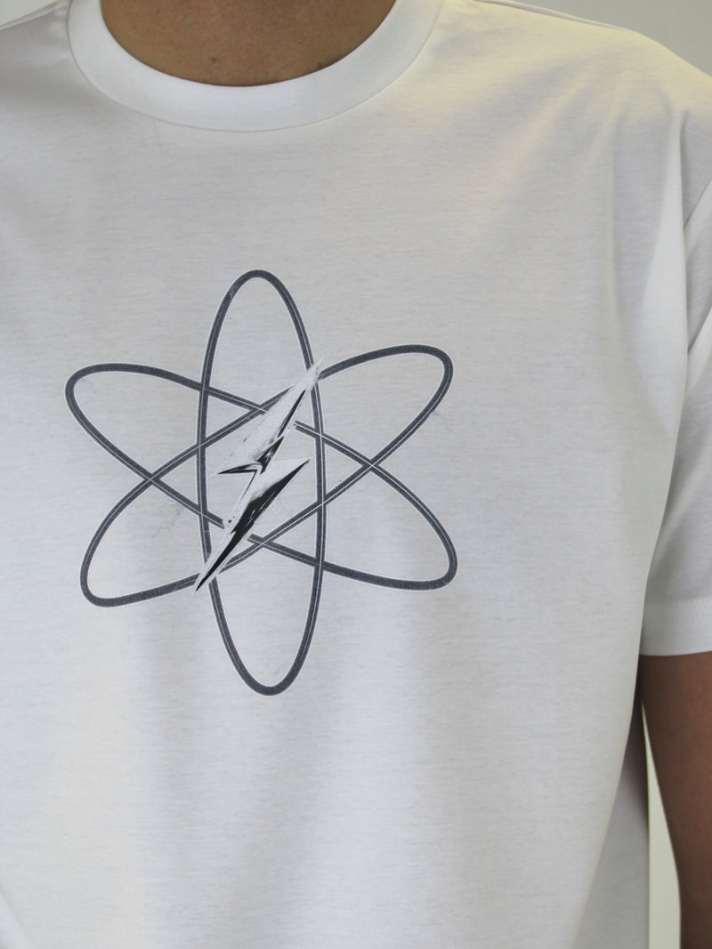 White Atom Bolt T-Shirt