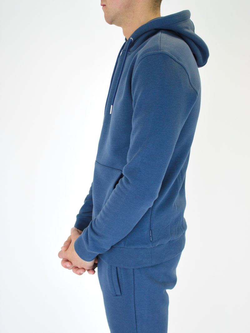 Plain Prussian Blue Essential Hoodie