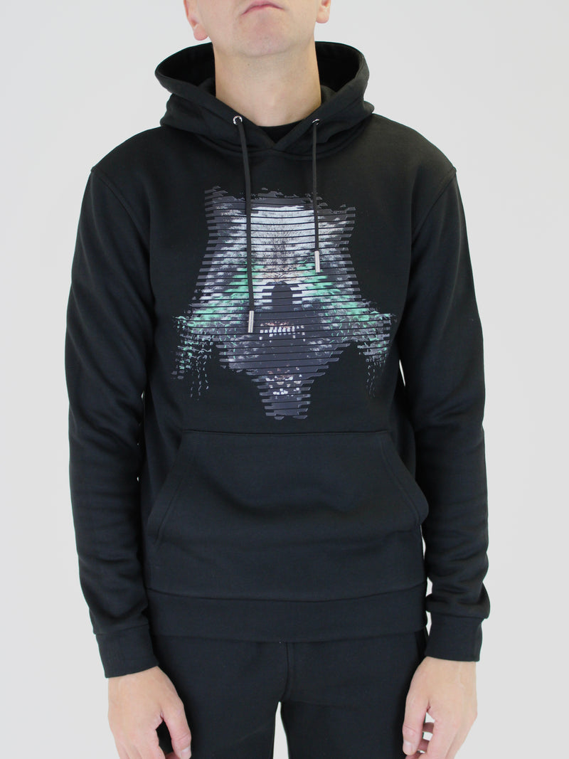 Black Electric Wolf Hoodie