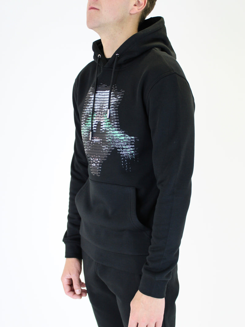 Black Electric Wolf Hoodie