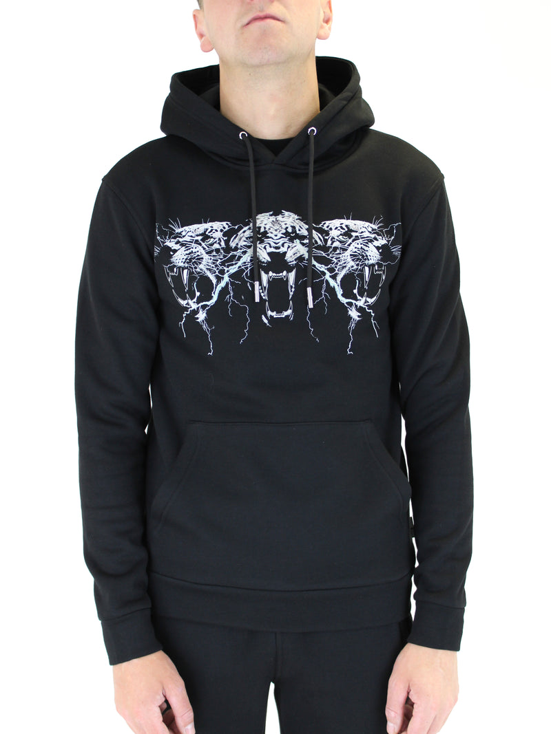 Black Reflective Tiger Trio Hoodie