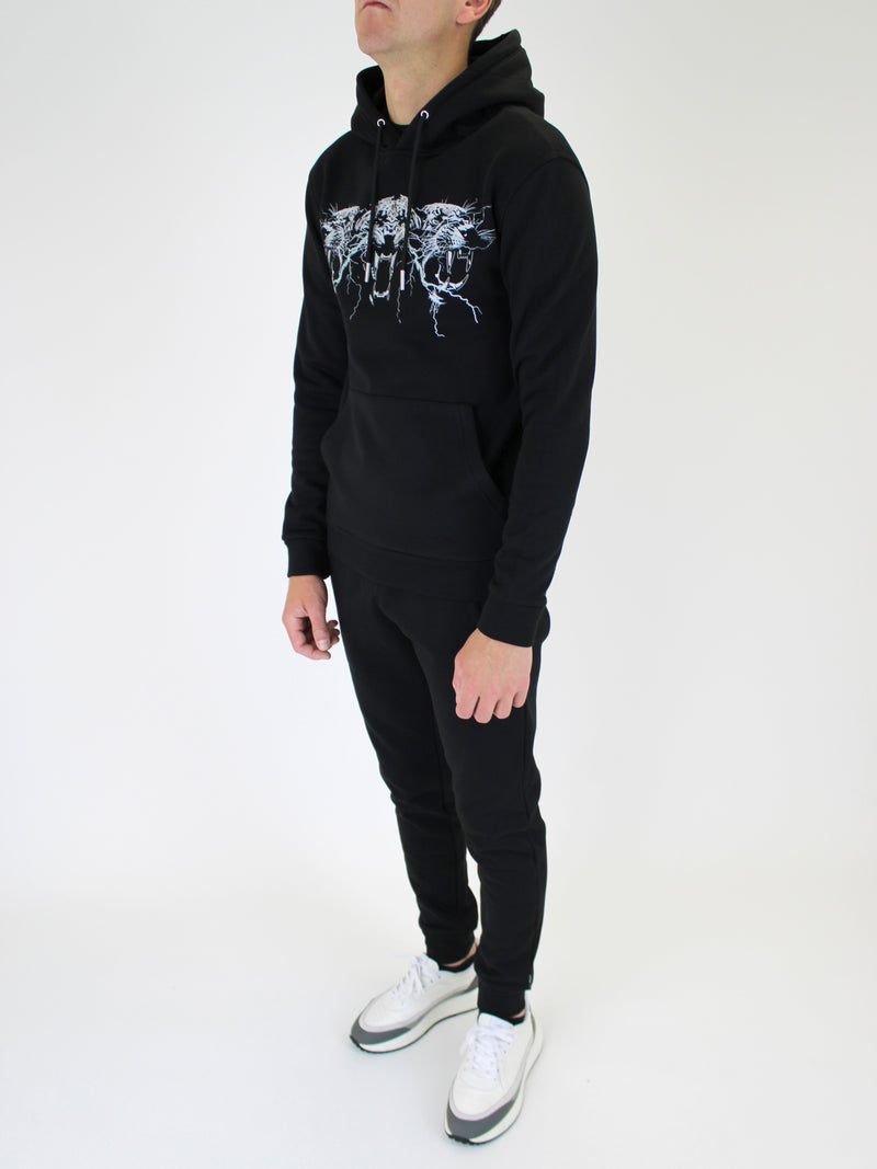 Black Reflective Tiger Trio Hoodie