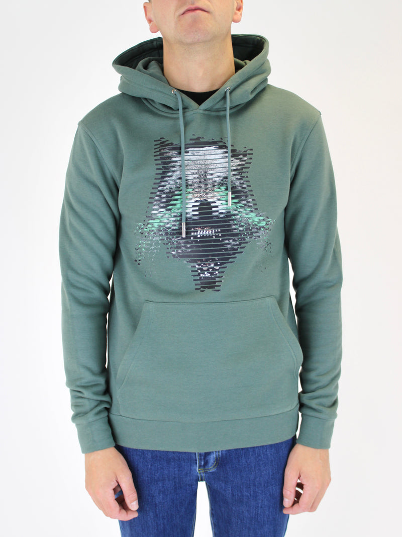 Kids Sage Electric Wolf Hoodie