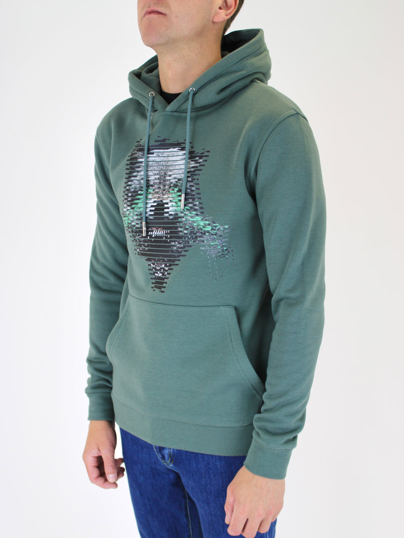 Kids Sage Electric Wolf Hoodie